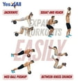 thumbnail image 5 of Yes4All 25lbs Slam Ball - Durable PVC Sand-Filled Medicine Ball, Available in 10-40lbs, Perfect for Core Strength & Full-Body Workouts - Tread Black, 5 of 5