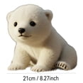 thumbnail image 3 of The 8.27" Polar Bear AI-Enabled Emotional Support Plush with Lifelike Hugging Motion & Ultra-Soft Polar Bear Design – For Anxiety, Sleep & Daily Calm, 3 of 6