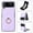 Light Purple, variant on Fashion Business style fastened ring folding phone leather case for Samsung Flip 3