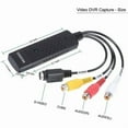 thumbnail image 3 of VHS to DVD converter, USB 2.0 audio and video recording card, VHS video recorder, TV AV to digital converter, suitable for PC Win 2000, Win Vista, Win 7, Win 8, Win 10, XP and other systems., 3 of 5