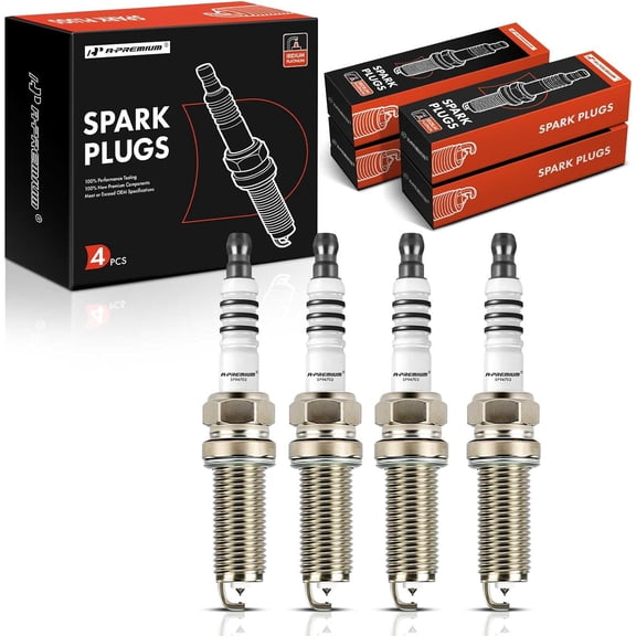 A-Premium Double Iridium Spark Plugs Compatible with Nissan Altima 2013-2018, Rogue 2014-2020, 2.5L, Pack of 4