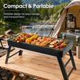 thumbnail image 5 of Foldable Stainless Steel BBQ Grill – Portable, Easy Setup for Camping, Picnic, Outdoor Party, and Backyard, 5 of 8