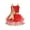 Red, variant on DPOIS Kids Girls Christmas Candy Cane Costume Sleeveless Tutu Dress Green 16