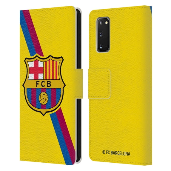 Head Case Designs Officially Licensed FC Barcelona 2019/20 Crest Kit Away Leather Book Wallet Case Cover Compatible with Samsung Samsung Galaxy S20 / S20 5G