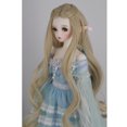 thumbnail image 4 of Peluca de parte Central Rizada Larga oro claro Sunnimix para muñeca 1/3 BJD Doll Wig, 4 of 8