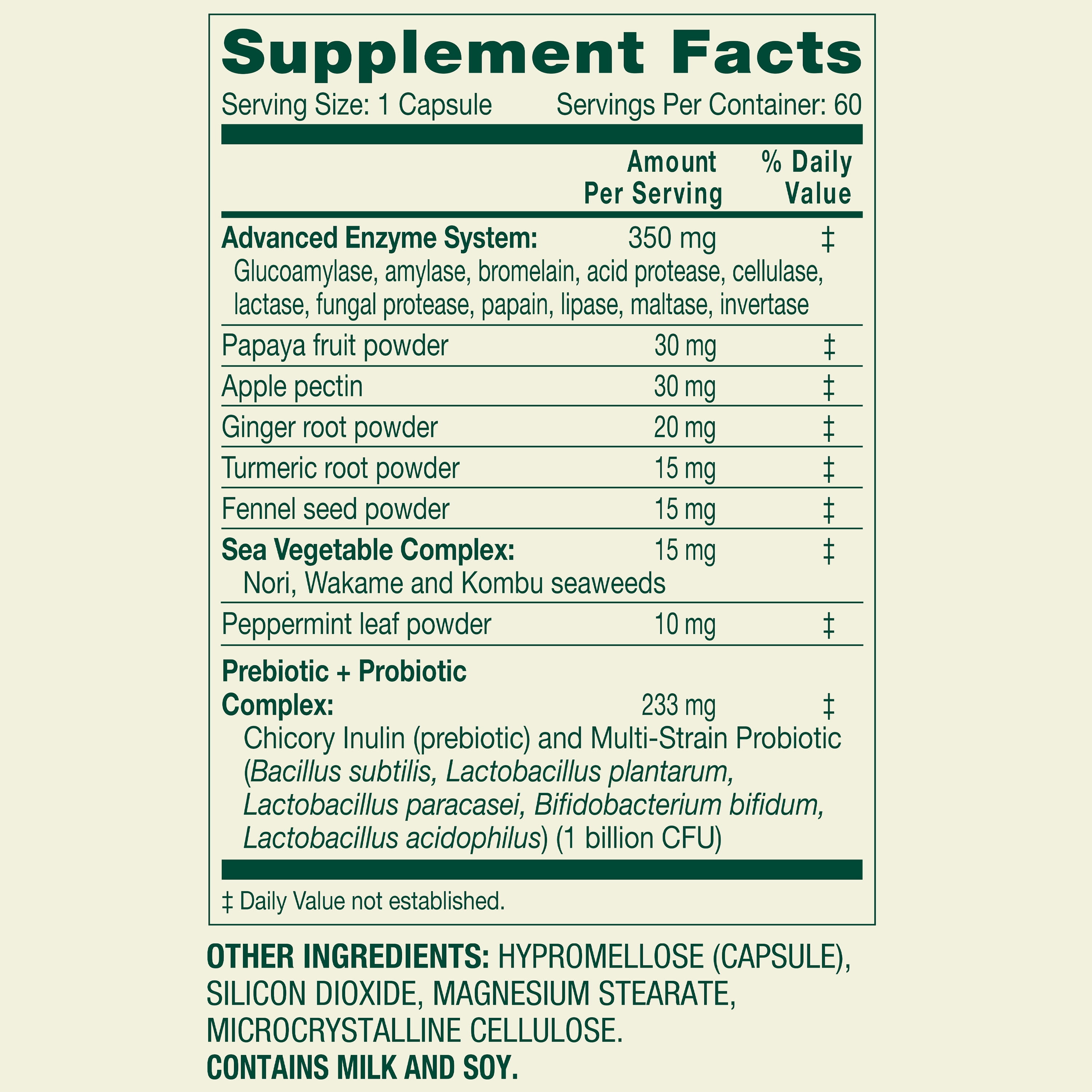 (3 pack) Spring Valley Advanced Formula Digestive Enzymes, with Probiotics + Prebiotics, Vegetarian Capsules for Digestive Health, 60 Count