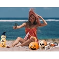 thumbnail image 4 of HAPPY BAY Women's Bikini Wrap Bathing suit Halloween Skull Beach Wraps Swimsuit Skirt Sarong Skirts for Women One Size Plus Caribbean Pirates, Red, 4 of 5