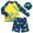 a38-Navy, variant on KPOPLK Toddler Baby Boys 3Pcs Swimsuit Set 1T 2T 3T 4T 5T Long Sleeve Dinosaur Print Rash Guard Tops and Swim Trunks Hat Kids Summer Swimwear Bathing Suit(Navy,2-3 Years)