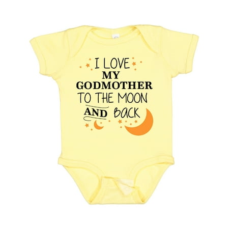 

Inktastic I Love My Godmother to the Moon and Back Boys or Girls Baby Bodysuit