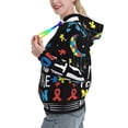 thumbnail image 2 of Haiem I Love With Autism To The Moon And Back for Women's Fashion Hoodies & Sweatshirts with Kangaroo Pocket,Hooded Sweatshirt with Eye-catching Drawstrings-X-Large, 2 of 7