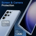 thumbnail image 6 of JETech Matte Case for Samsung Galaxy S23 Ultra 5G 6.8-Inch, Frosted Translucent Back Protective Slim Phone Cover, Anti-Fingerprints (Sky Blue), 6 of 7
