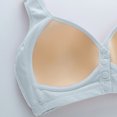 thumbnail image 5 of Dwellite Bras for Women Senior Front Closure Plus Size Comfy Breathable Full Support Everyday Bra with Snaps 2026 Silver 42, 5 of 6