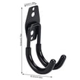thumbnail image 3 of Garage Storage Utility Double Hooks Heavy Duty Garage Hooks Hangers Wall Mount Holder Garage Organizer for Power Tools, Bikes, Ladders, Ropes, Hoses, Bulk Items Storage Style 1 Large, 3 of 8