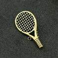 thumbnail image 4 of FESTFENDS 1Ud Llavero Colgante De Llave Dorado Con De Tenis Para Decorar, 4 of 8