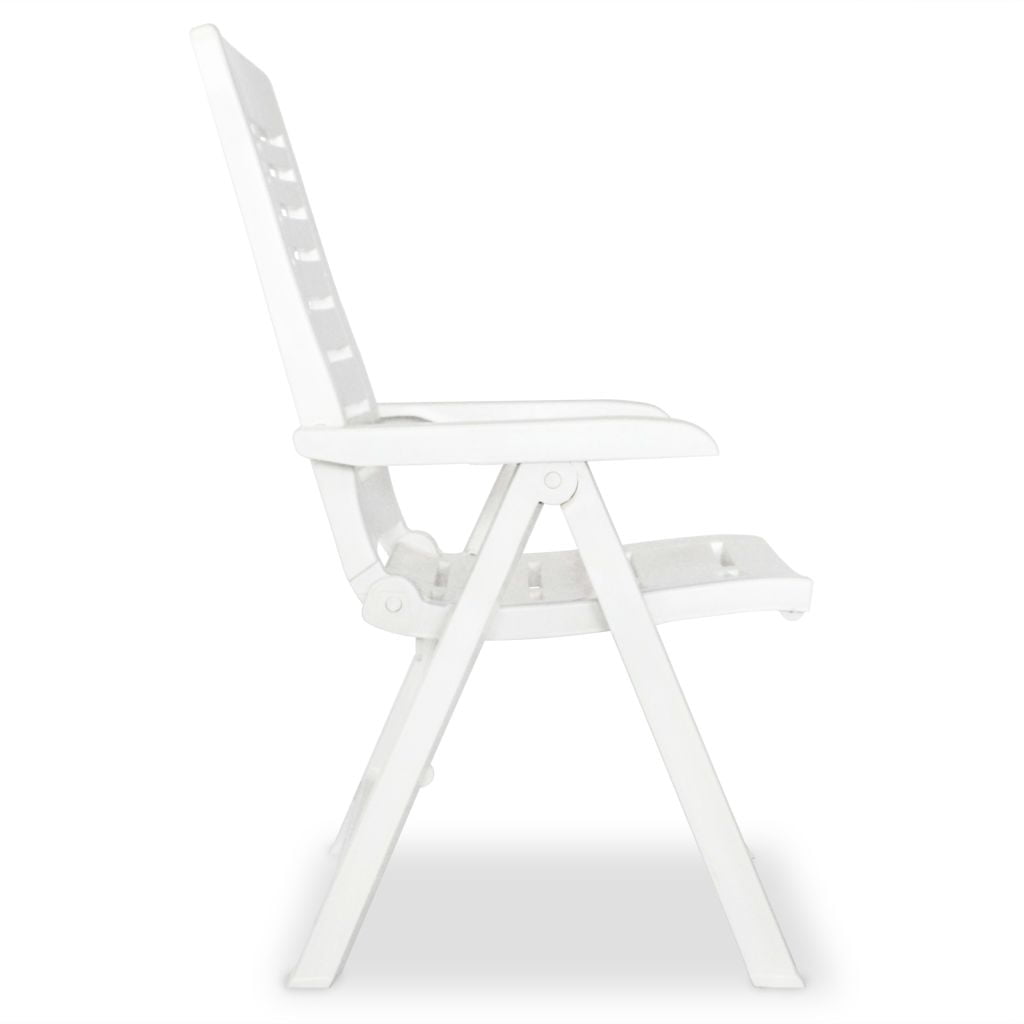 Kepooman Outdoor Garden Folding Arm Chair for Yard Patio, Set of 4, White Kepooman Outdoor Garden Folding Arm Chair for Yard Patio, Set of 4, White
