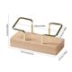 thumbnail image 3 of Portatarjetas de visita de madera maciza | Estante metálico para organizador de escritorio de alta gama | Accesorio moderno de escritorio para oficina, restaurante y hotel | Beige/Marrón, 3 of 6