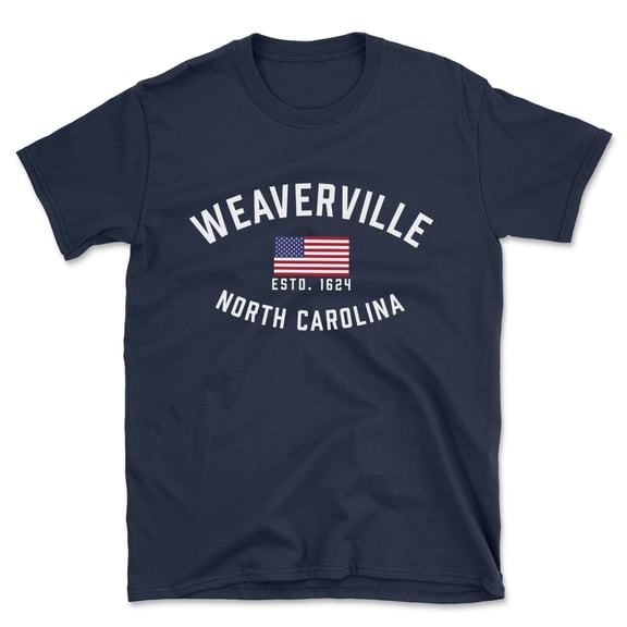 Weaverville North Carolina Patriot Men's Cotton T-Shirt