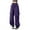 Purple, variant on Lixiuxyad Drawstring Elastic Waist Pants Womens Baggy Cargo Solid Color Pants Streetwear Hop Joggers Sweatpants Drawstring Casual Loose Wide Leg Trousers Blue