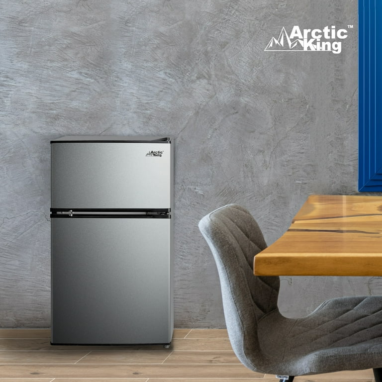 Arctic King 3.2 Cu Feet Two Door Compact Refrigerator with Freezer