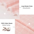 thumbnail image 3 of PiccoCasa 6PCS Cotton Kitchen Tea Clean Towel Set Classic Plaid Pink 13.4x13.4in, 3 of 7