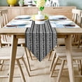 thumbnail image 2 of Table Runners Patchwork Animal Skin Black White Modern Table Runner Cloth Dining Decoration for Wedding Party Home Office, 2 of 5