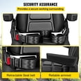 thumbnail image 4 of HCY Universal Fold Down Forklift Seat with Retractable Safety Belt, Armrest,Adjustable Seat for Excavator, Forklift, Tractor, Skid Loader, Backhoe Dozer Telehandler, 4 of 7