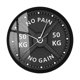 thumbnail image 3 of Reloj colgante de pared con diseño de pesas y pesas de 11,8 pulgadas, reloj de Fitness redondo para habitación de invitados, multifuncional, 3 of 9