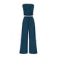 thumbnail image 1 of Conjunto de Mujer PRETTYGARDEN de 2 Piezas con Top Corto de Punto Acanalado y Pantalones Azul Oscuro XS, 1 of 8