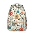 thumbnail image 1 of Boho Floral Design Backpack for Students Lightweight and Wear-Resistant School Bag with Tropical Flower and Leaves Pattern, 1 of 6