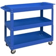 thumbnail image 1 of DURHAND Chariot à Outils Roulant à 3 Niveaux, Chariot Utilitaire Capacité de 330 Lb, Bleu, 1 of 10