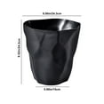 thumbnail image 4 of Kitchen Trash Can, Step-On Garbage Can with Lid, Tall Kitchen & Bathroom Trash Can, Small Office Waste Bin, Black - Xuniizn, 4 of 9
