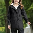 thumbnail image 2 of Jackets for Girls Blue Girl's Waterproof Ski Jacket Fleece Snow Coat Windproof Warm Winter Snowboarding Jacket with Hood, 2 of 7