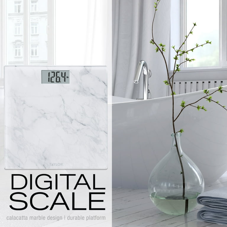 Taylor 350 lb. Digital Mini Bath Scale White - Total Qty: 1, Count