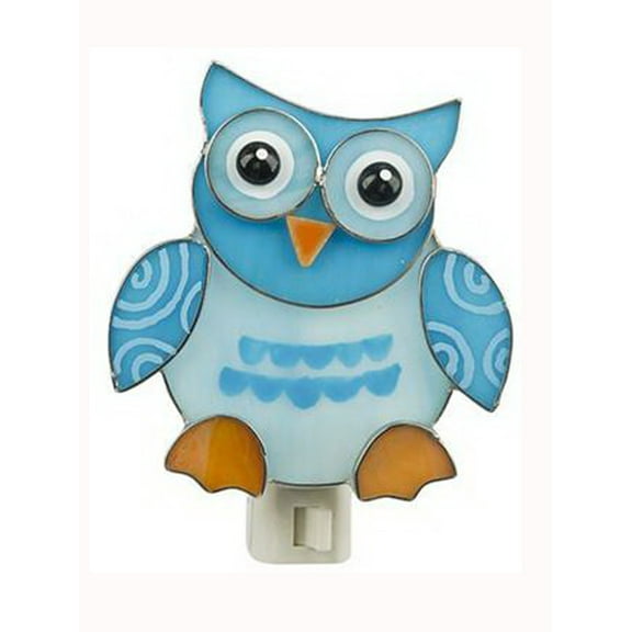 Blue Baby Owl Nightlight by Ganz