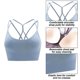 thumbnail image 2 of Ropa interior deportiva para mujer con almohadilla cruzada en la espalda, ropa interior deportiva con cordones, ropa interior de Yoga de soporte medio con copa desmontable, 2 of 5