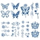 thumbnail image 2 of 8 Pegatinas Tatuaje Mariposa Tatuajes Extraíbles para Cara Cuerpo Mano, 2 of 9