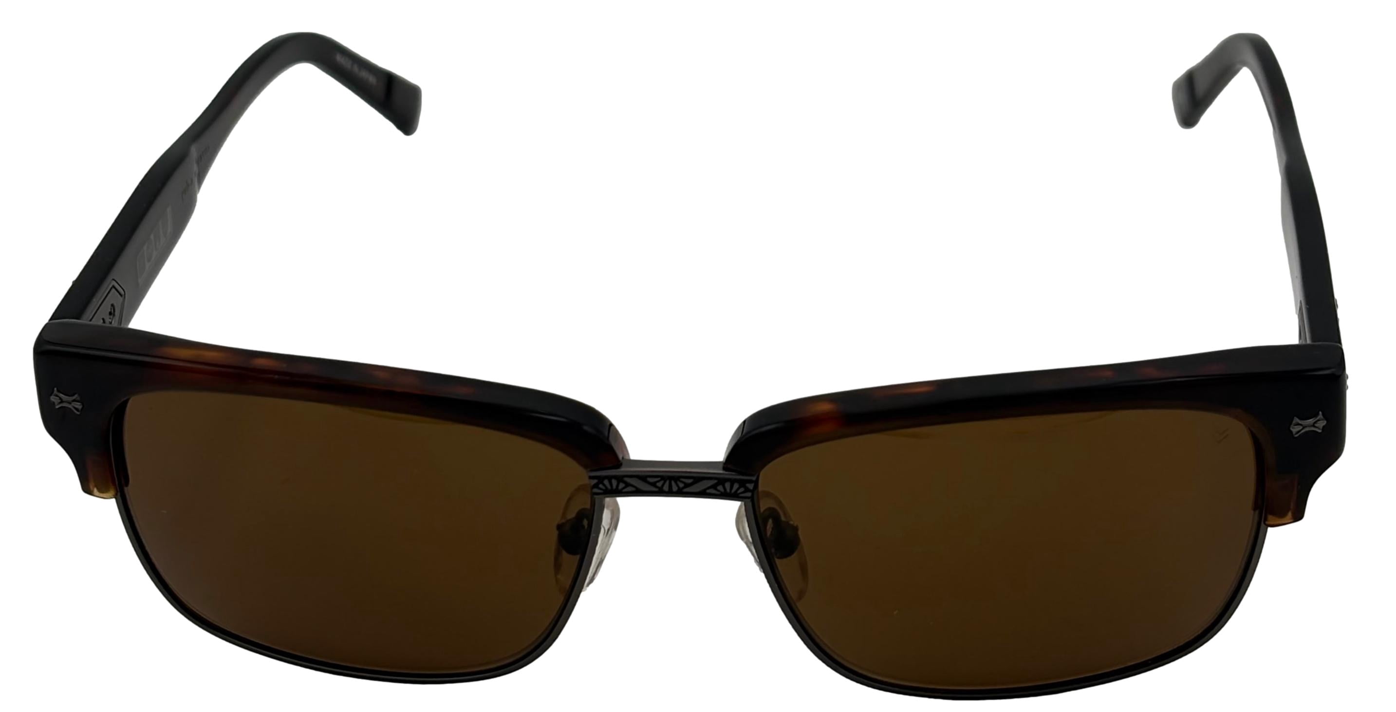 John Varvatos Plastic Soft Men's Rectangle Sunglasses, Brown