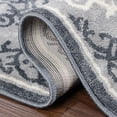 thumbnail image 5 of Superior Avita Oversized Modern Medallion Runner Rug, Platinum, 5' x 8', 5 of 6