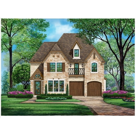 015-1083: Luxury Narrow lot 3 Bed, 4 Bath Luxury Home Plan, 3603 Sq Ft: Full Blueprints with License to Build by Home Plan Marketplace - Lesuto