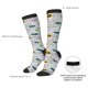 thumbnail image 4 of Fotbe Hello Calcetas Divertidas Estampadas para Hombre y Mujer, Calcetas de Algodón hasta la Rodilla para Caminar, Correr, Enfermería y Embarazo, 4 of 6