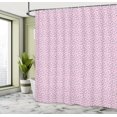thumbnail image 4 of Ambesonne Spring Shower Curtain, Tulip Flowers Hearts Art, 69"Wx70"L, Soft Pink Dark Teal, 4 of 4