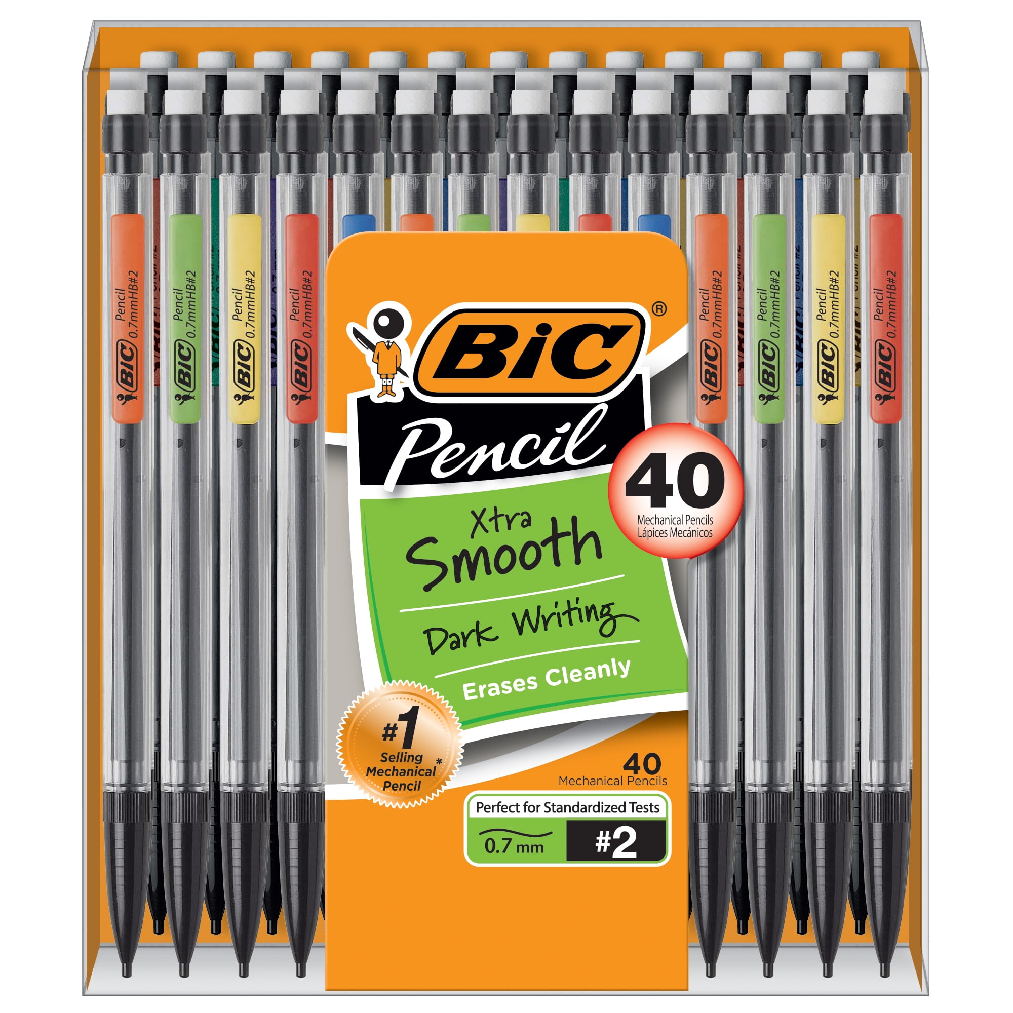 4x BIC Cristal Black Medium Ballpoint Xtra-Smooth Pens w/ Bonus 3 colored pens 