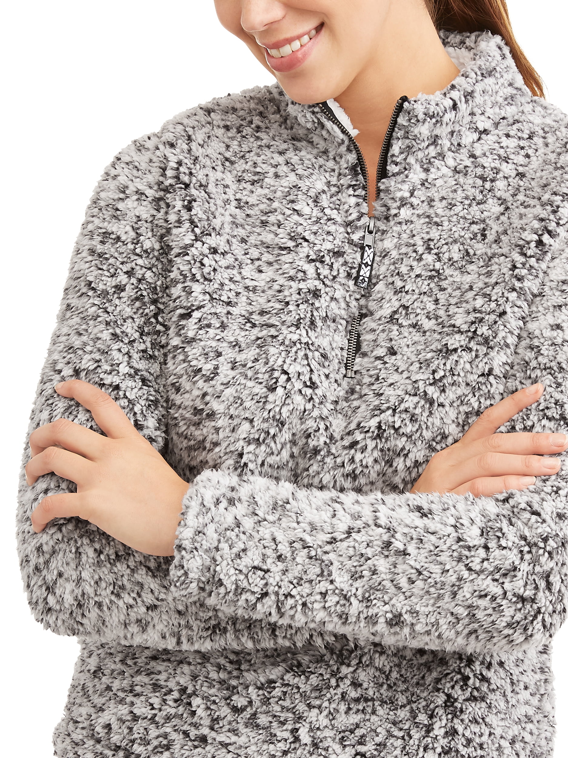 Sherpa Pullover Walmart Time And Tru 