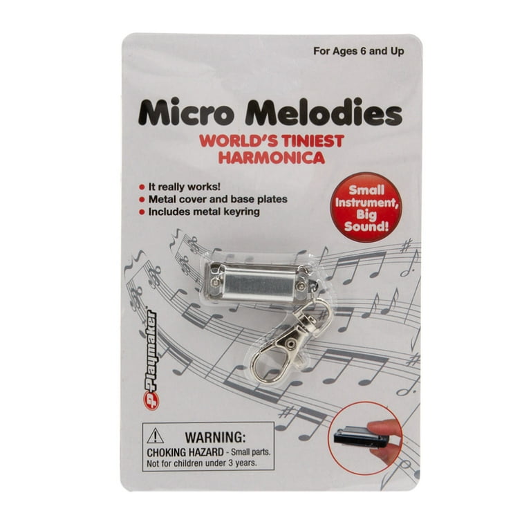 Playmaker Toys 9068707 Metal Micro Melodies Tiniest Harmonica Key
