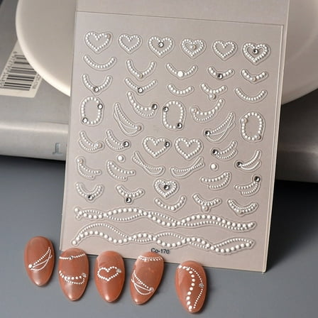 Yoyauz Nail Art Stickers Stickers Self Adhesive Nail Decals Summer Nail Stickers Nail Art Sliders Women's DIY Nail Art Decoration