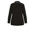 thumbnail image 2 of City Chic Women's Plus Size Tuxe Luxe Collared Neckline Double Breasted Jacket, 2 of 5
