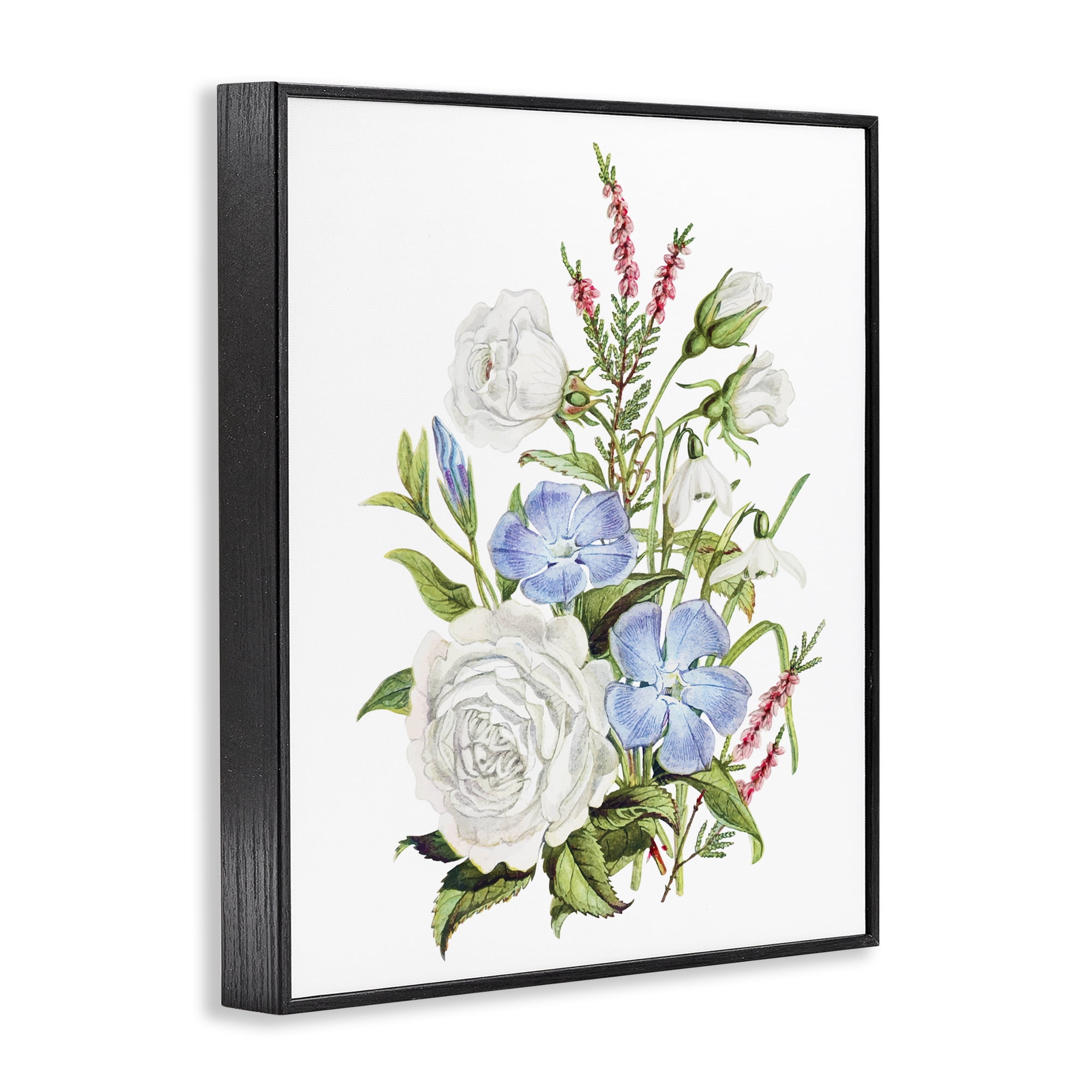 Bountiful Floral Bouquet Black Framed Giclee Art, design by Lettered and Lined