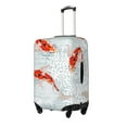 thumbnail image 2 of Disketp Koi Fish Corals,Spring Summer Elastic Travel Luggage Cover Travel Suitcase Protective Cover For Trunk Case Apply To 18''-32'' Suitcase Cover (Luggage not included)-Large, 2 of 9