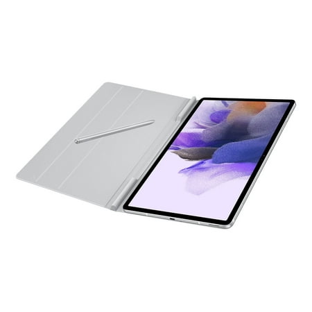 Samsung - Galaxy Tab S8+, Tab S7 FE, Tab S7+ Book Cover - Mystic Silver