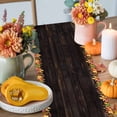thumbnail image 4 of ERUNPONLY Maple Leaves Fall Table Runner - 72 Inch Long Autumn Botanical Farmhouse Wooden Cotton and Linen Blended Dress Scarves Farmhouse Table Runner for Kitchen Dining, Coffee Table, 16" x 72", 4 of 8